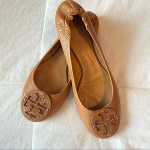 Tory Burch Reva Ballet Flats Leather Size 9.5
